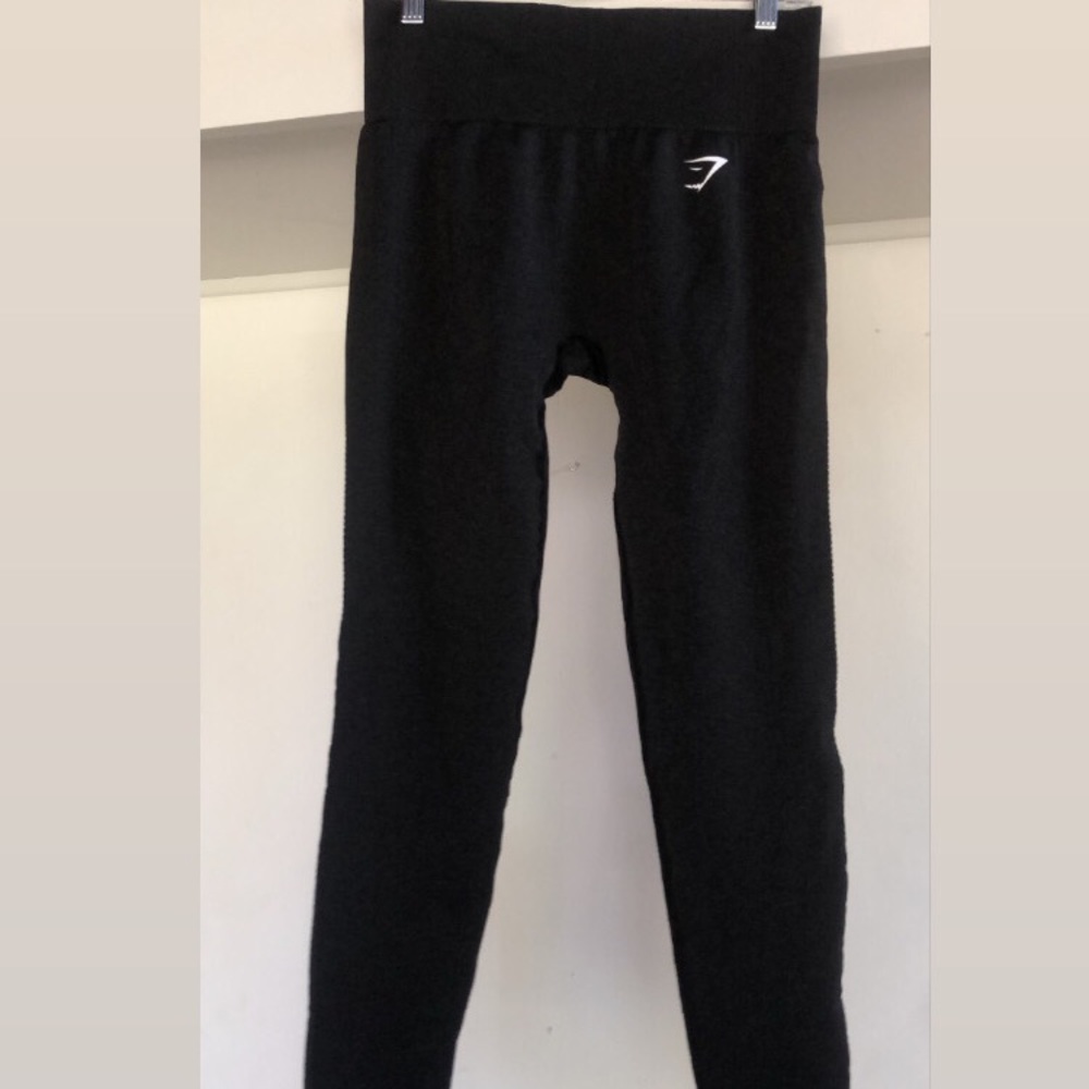 Gymshark Vital Seamless Leggins Black Marl Medium